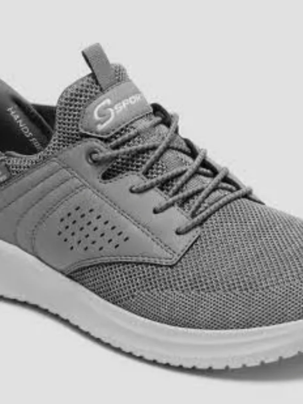 Skechers Men's Slip-On Athletic Mesh Trainer - Gray - Picture 3 of 6